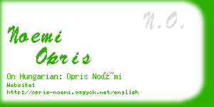 noemi opris business card